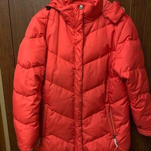 Mckinley Red Puffer Jacket size L 50/50 down with detachable hood